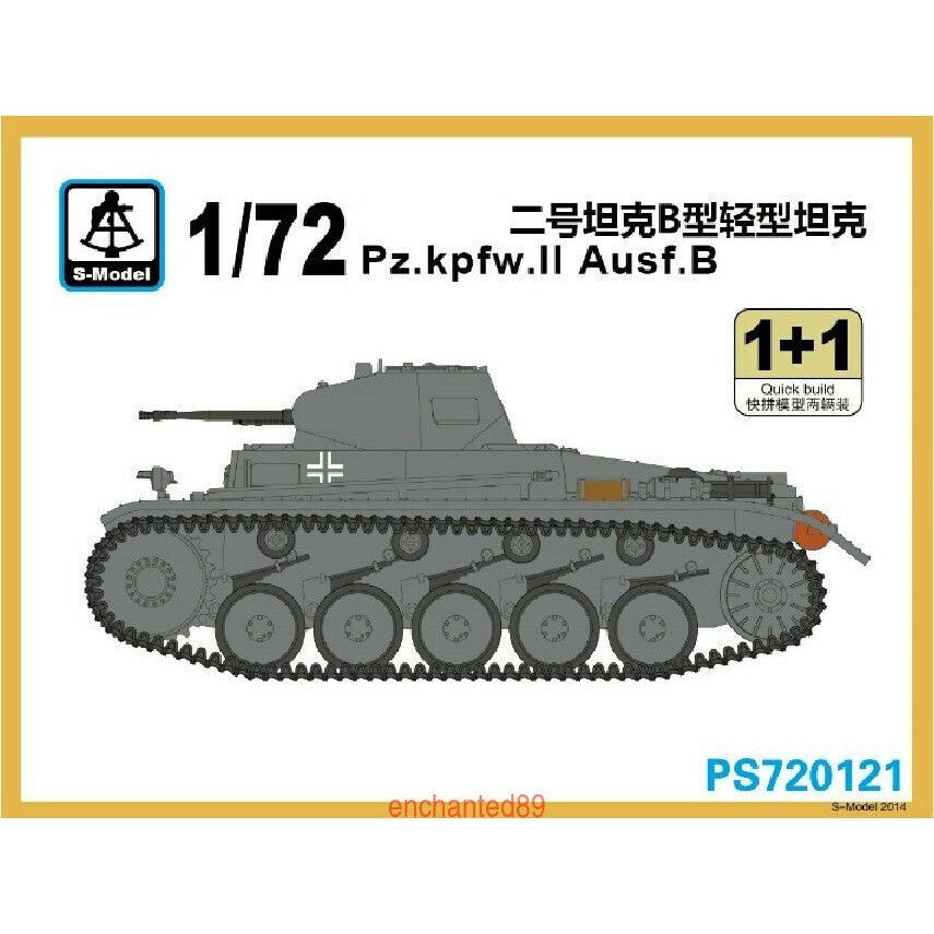 S-model PS720121 1/72 Pz.kpfw.II Ausf.B (1+1) Main image