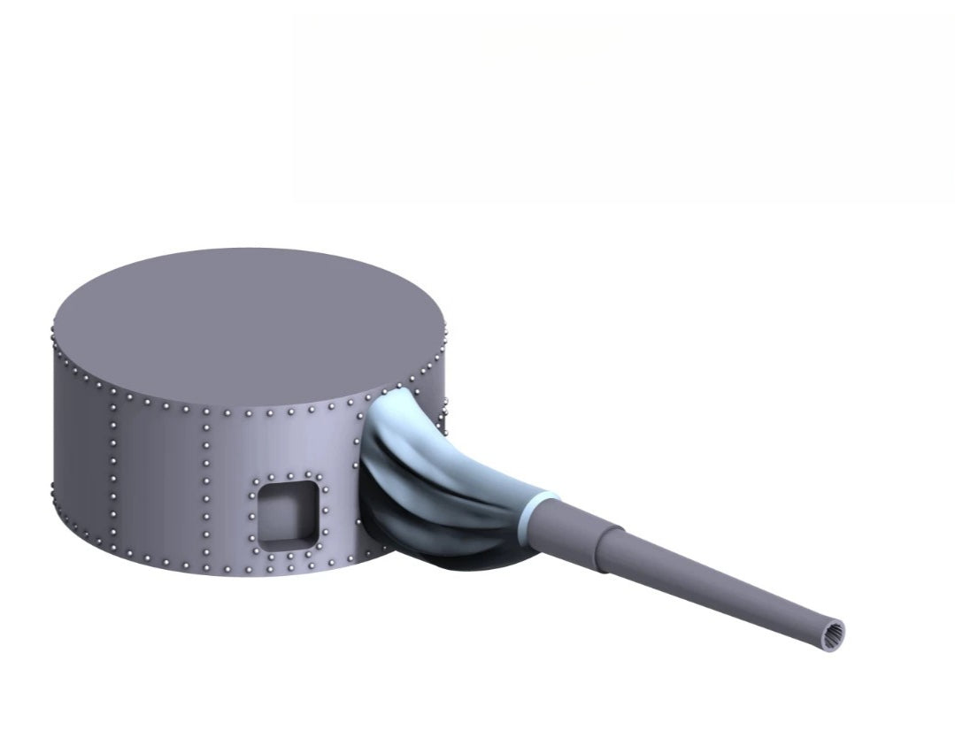 SSMODEL R700090   1/700Scale home and I 200 mm single gun