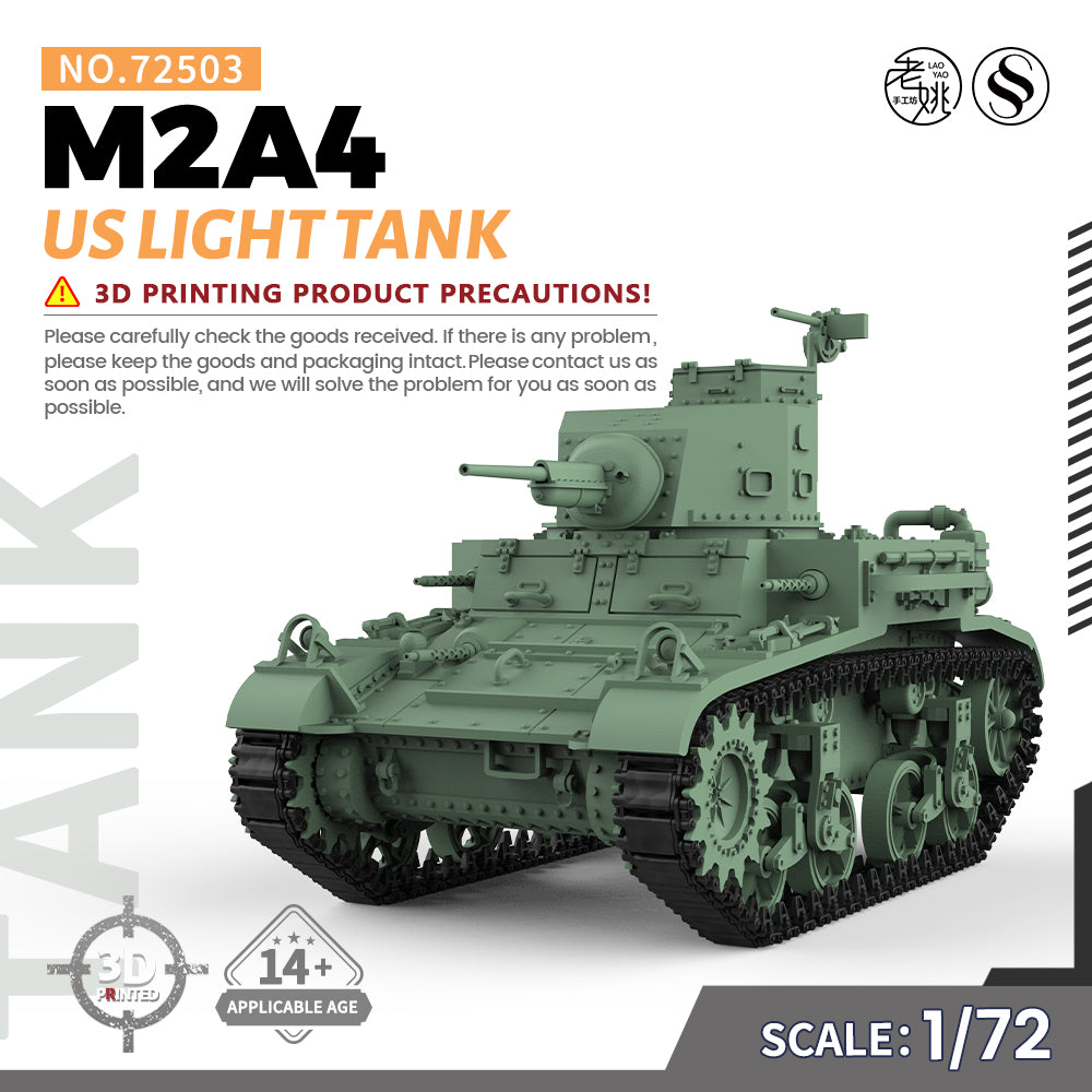SSMODEL 503 Military Armoured Model Kit US M2A4 Light Tank Main image