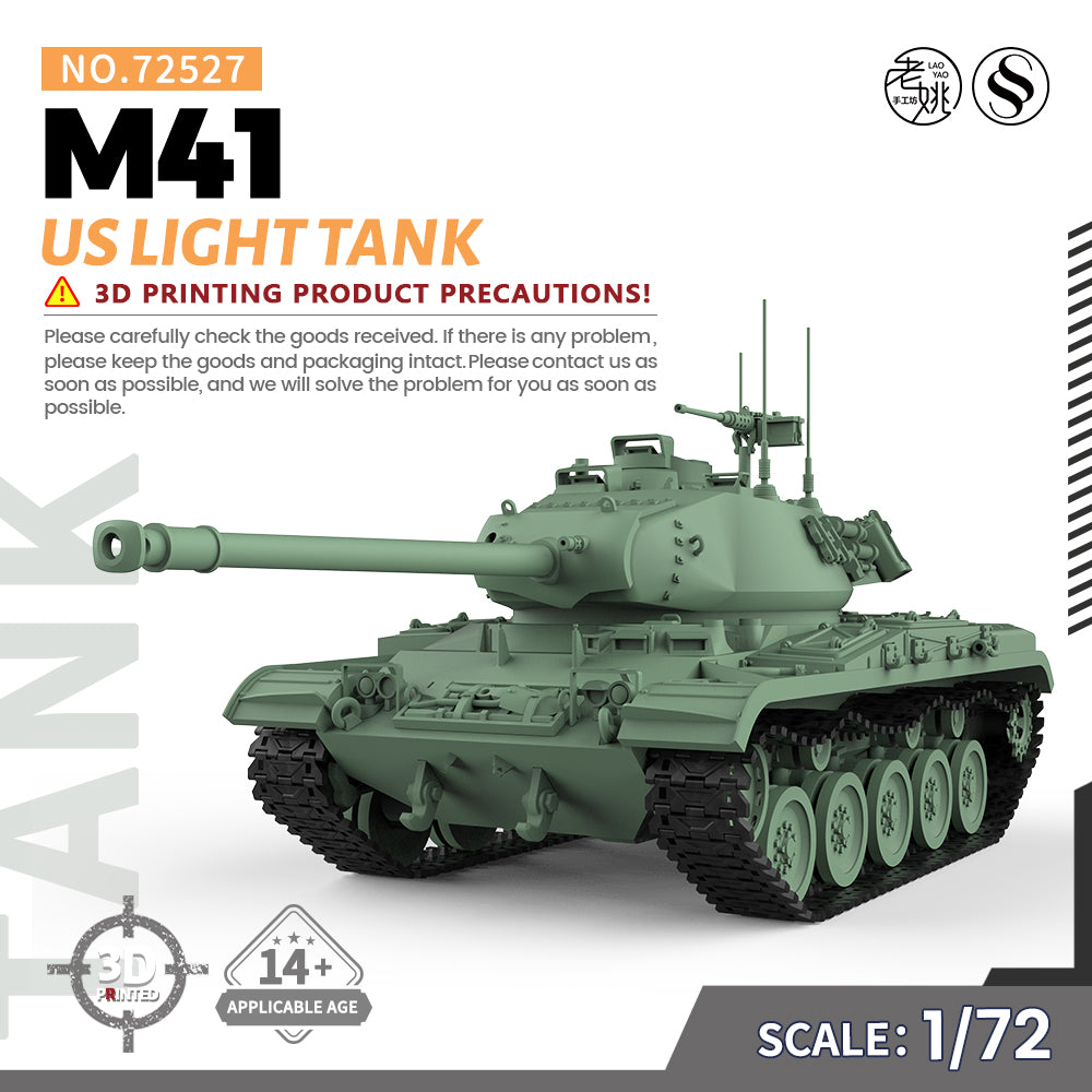 SSMODEL 527 Military Armoured Model Kit US M41 Light Tank Main image