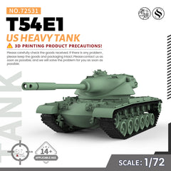 SSMODEL 531 Military Armoured Model Kit US T54E1 Heavy Tank