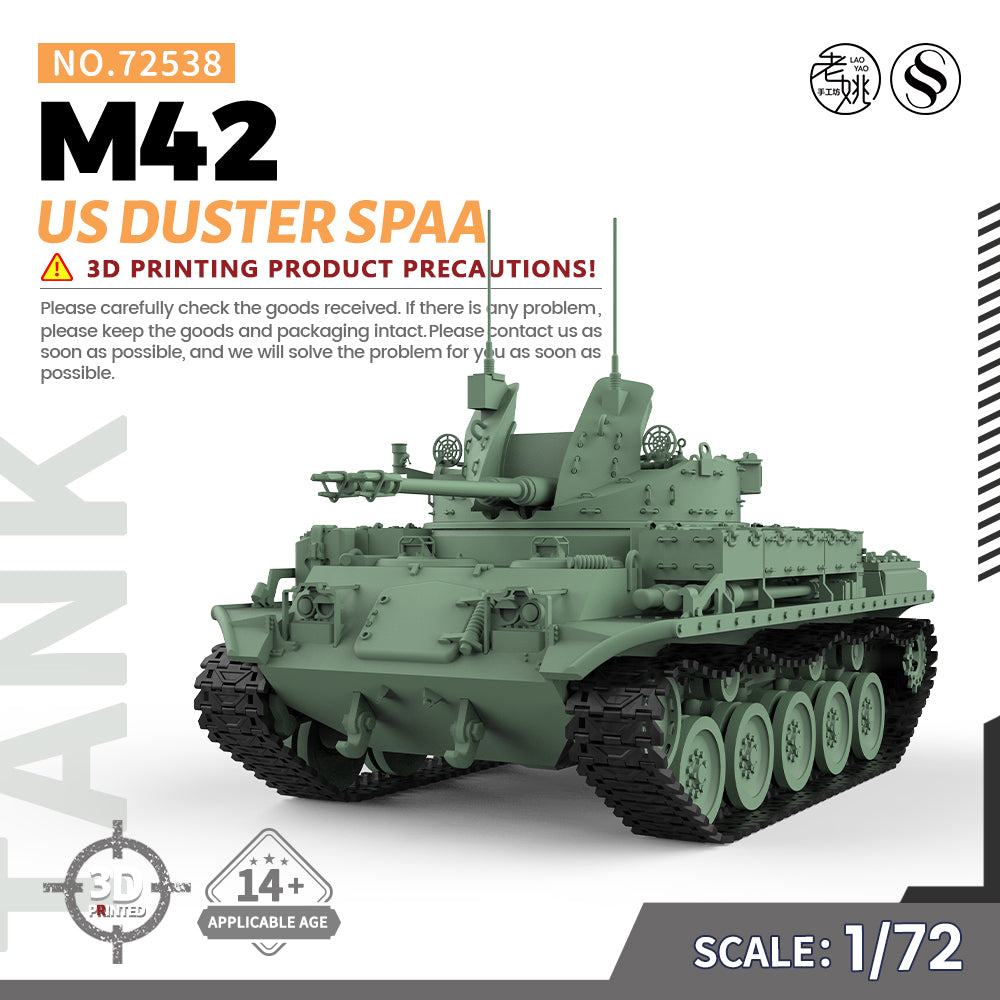 SSMODEL 538 Military Armoured Model Kit US M42 Duster SPAA Main image