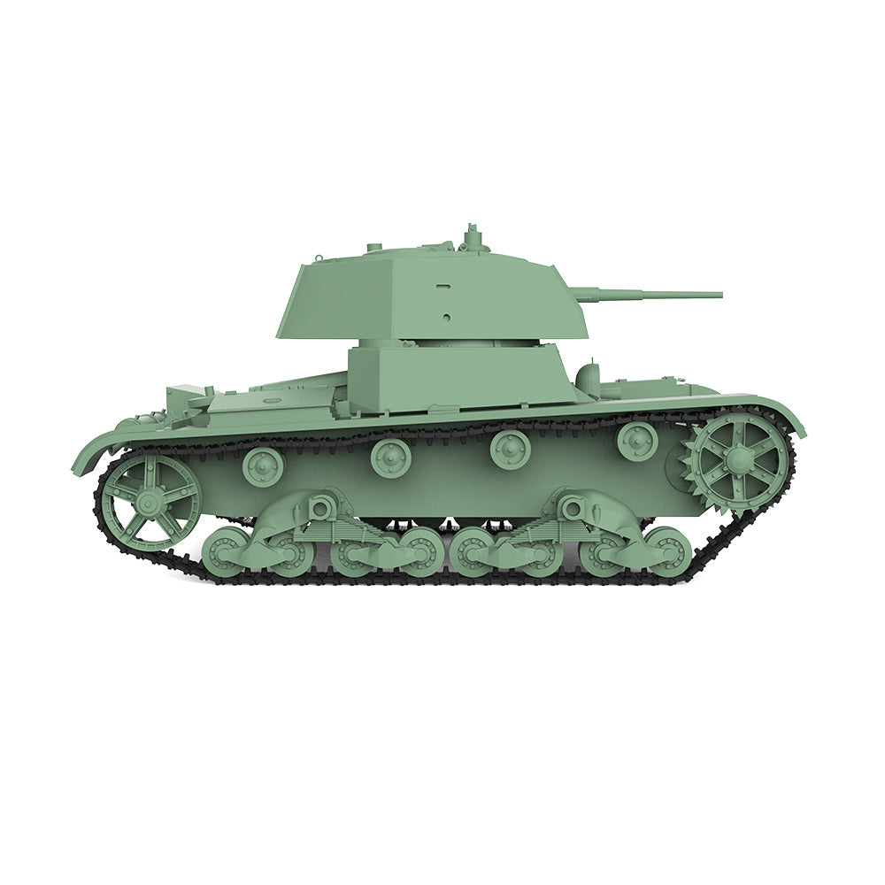 SSMODEL 601 Military Armoured Model Kit Soviet T-26E Light Tank — detail view 4