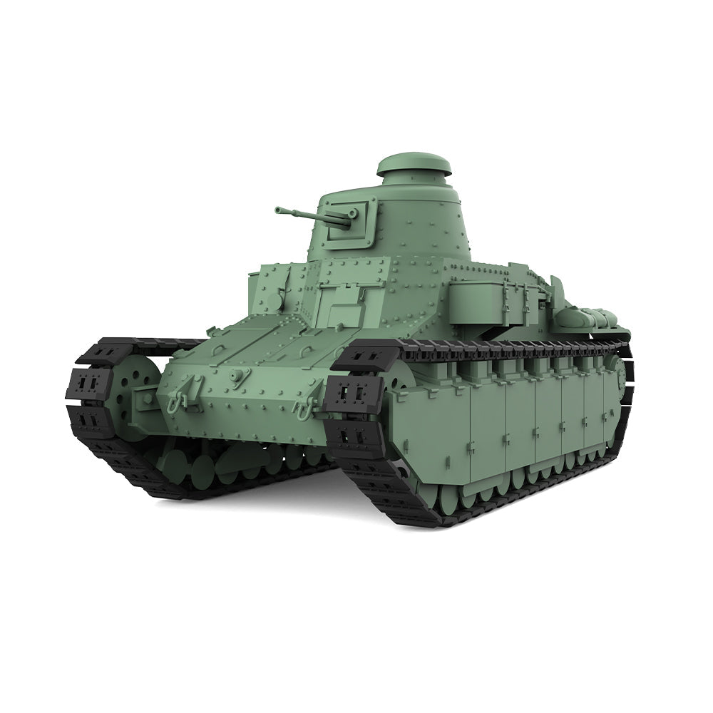 SSMODEL 657 Military Armoured Model Kit France Chare D1 Light Tank — detail view 2