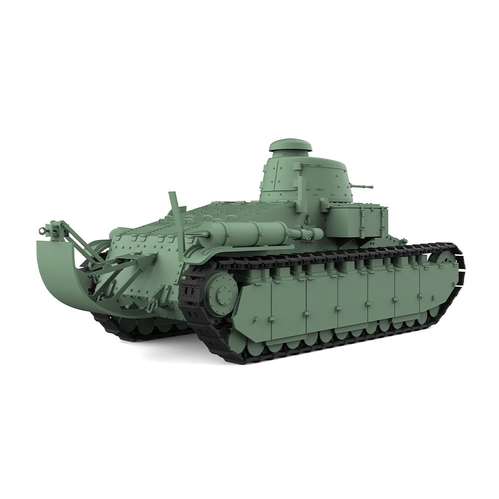 SSMODEL 657 Military Armoured Model Kit France Chare D1 Light Tank — detail view 3