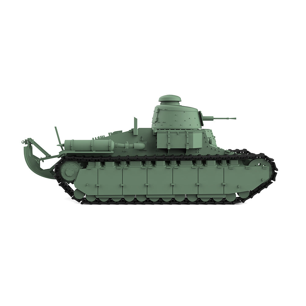 SSMODEL 657 Military Armoured Model Kit France Chare D1 Light Tank — detail view 4