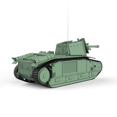 SSMODEL 664 Military Armoured Model Kit France 105 leFH18B2 Self-Propelled Gun