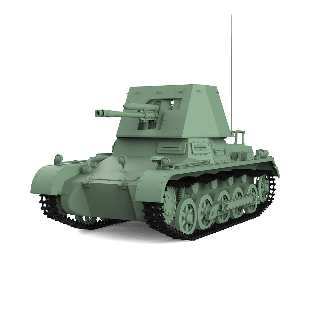SSMODEL 708 Military Armoured Model Kit German Panzerj?ger I 47mm Tank Destroyer — detail view 2