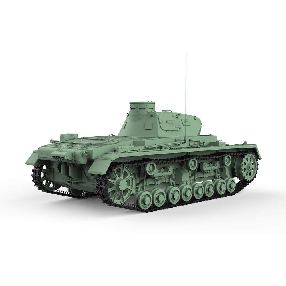 SSMODEL 710 V1.9 1/72(64,76,87) 25mm Military Model Kit German Pz.Kpfw.III Medium Tank Ausf.B — detail view 2
