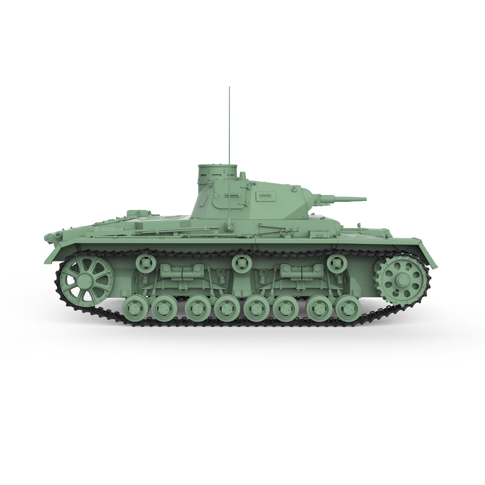 SSMODEL 710 V1.9 1/72(64,76,87) 25mm Military Model Kit German Pz.Kpfw.III Medium Tank Ausf.B — detail view 3