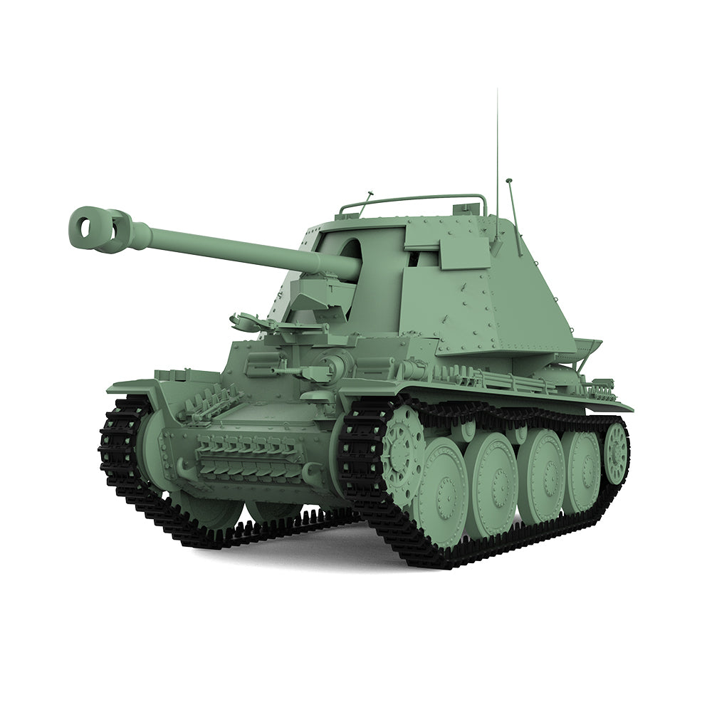 SSMODEL 724 Military Armoured Model Kit German 38T Marder III Tank Destroyer Ausf.H Secondary image