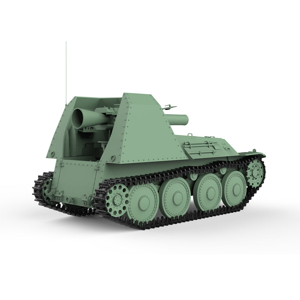 SSMODEL 729 Military Armoured Model Kit Sweden Assault Gun Fm/43-44 StuG — detail view 3