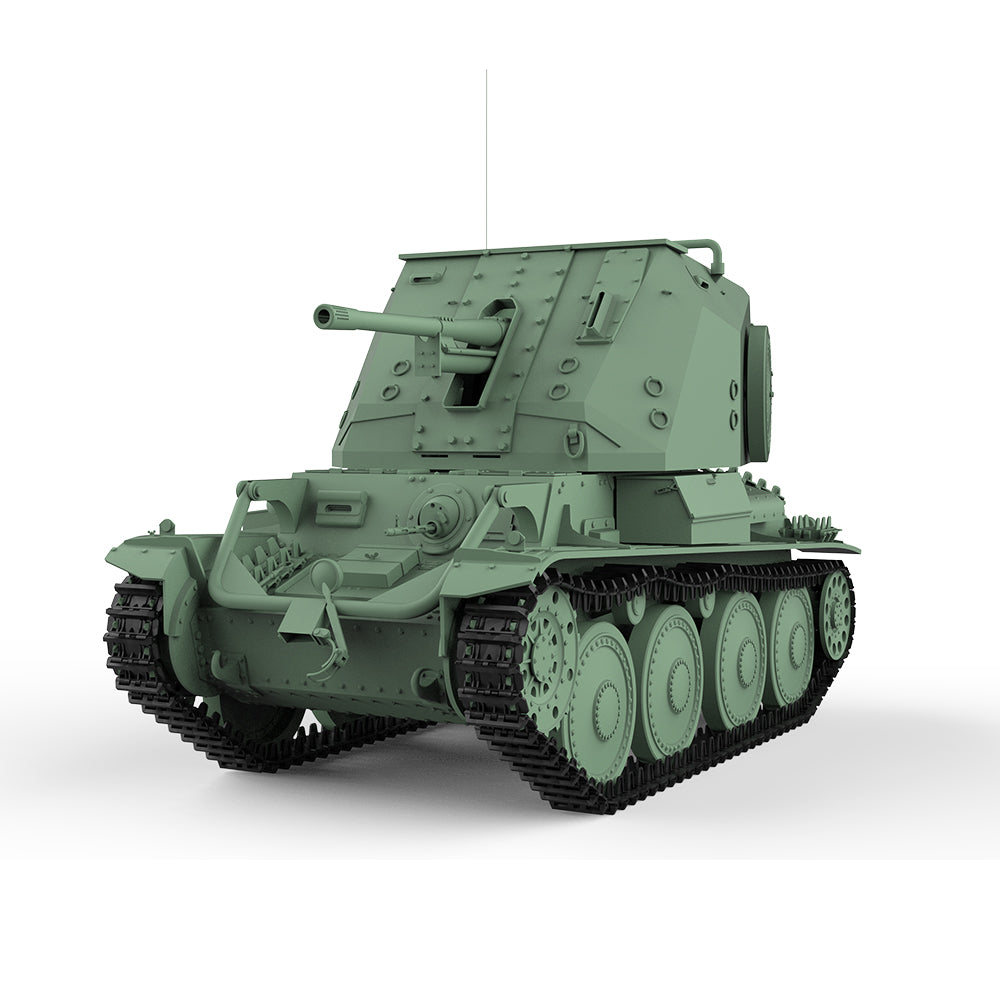 SSMODEL 737 Military Armoured Model Kit Sweden Tank Destroyer Pvkv III Secondary image