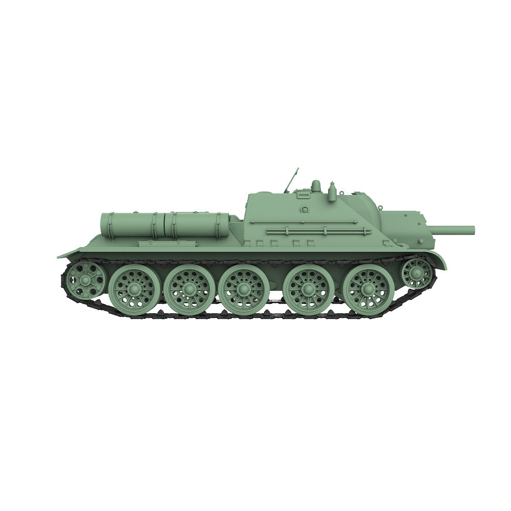 SSMODEL 754 Military Armoured Model Kit Soviet SU-122 Tank Destroyer — detail view 4