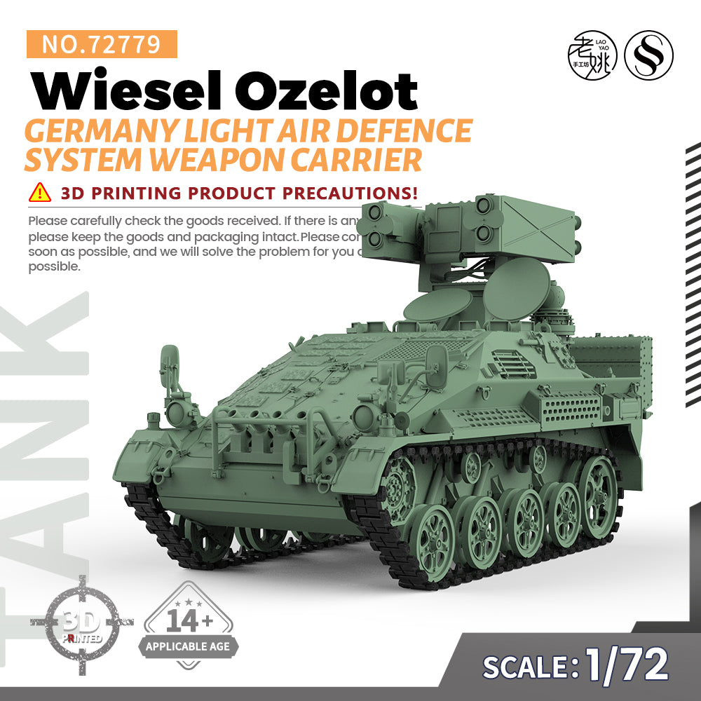 SSMODEL 779 Military Armoured Model Kit Germany Wiesel Ozelot Light Air Defence System Weapon Carrier Main image