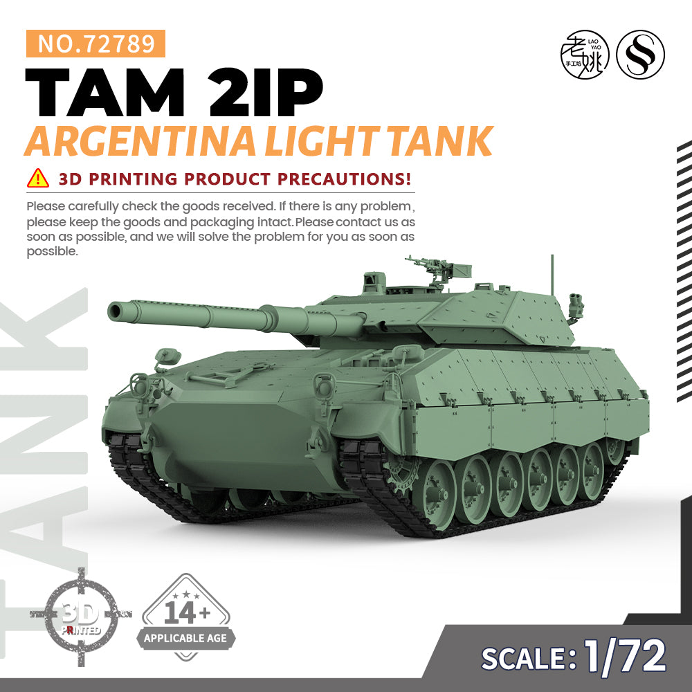 SSMODEL 789 Military Armoured Model Kit Argentina TAM 2IP Light Tank Main image