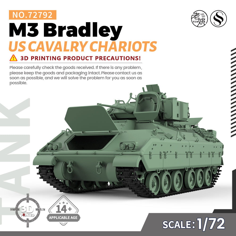 SSMODEL 792 Military Armoured Model Kit US M3 Bradley Cavalry Chariots Main image