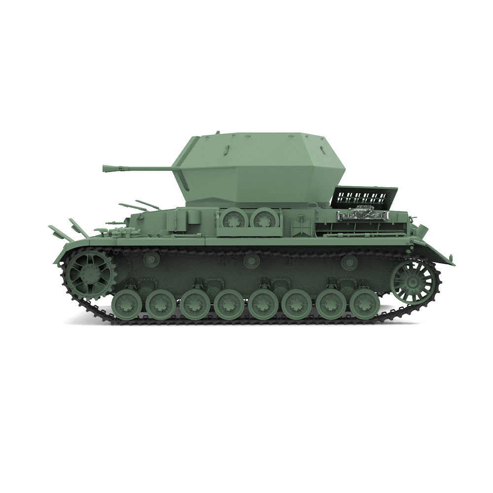 SSMODEL 805 Military Armoured Model Kit German Flakpanzer IV Ostwind II SPAA — detail view 4