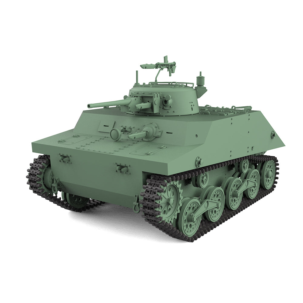 SSMODEL 828 Military Armoured Model Kit Japan Type 2 Ka-Mi Amphibious Tank — detail view 2