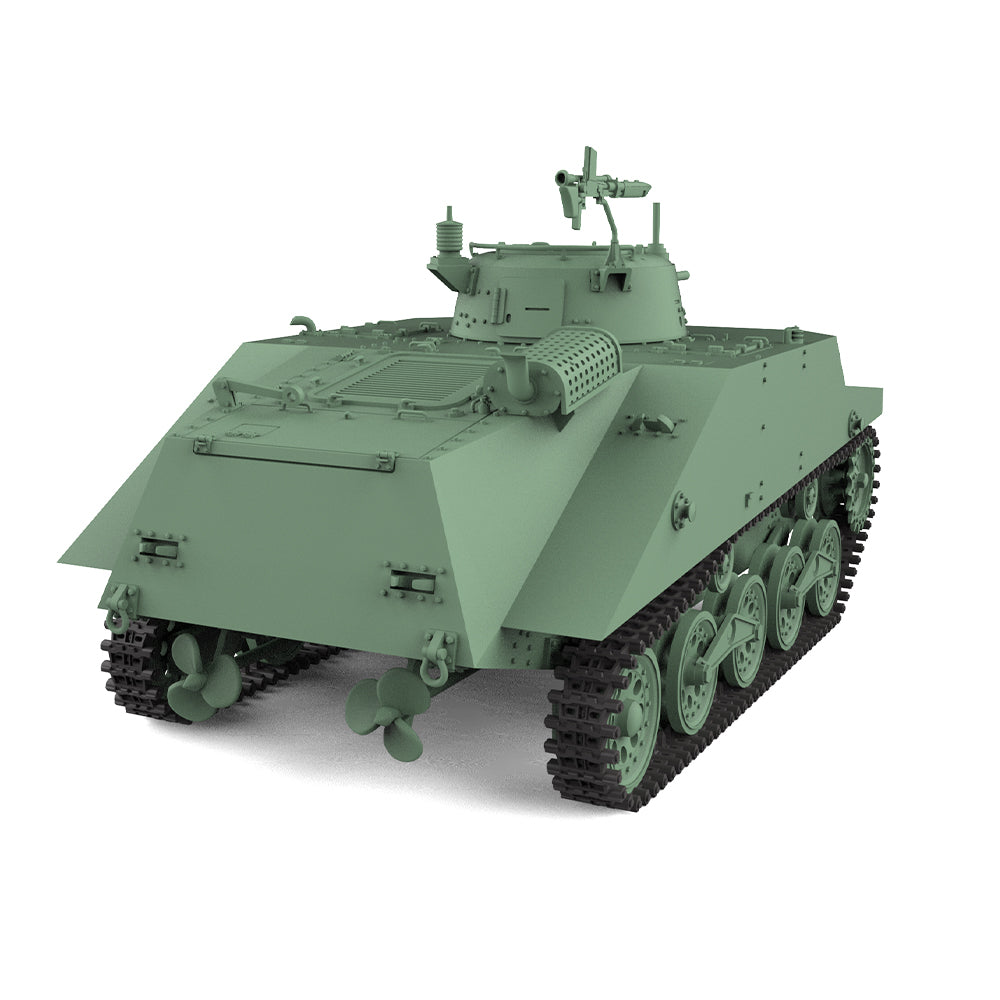 SSMODEL 828 Military Armoured Model Kit Japan Type 2 Ka-Mi Amphibious Tank — detail view 3