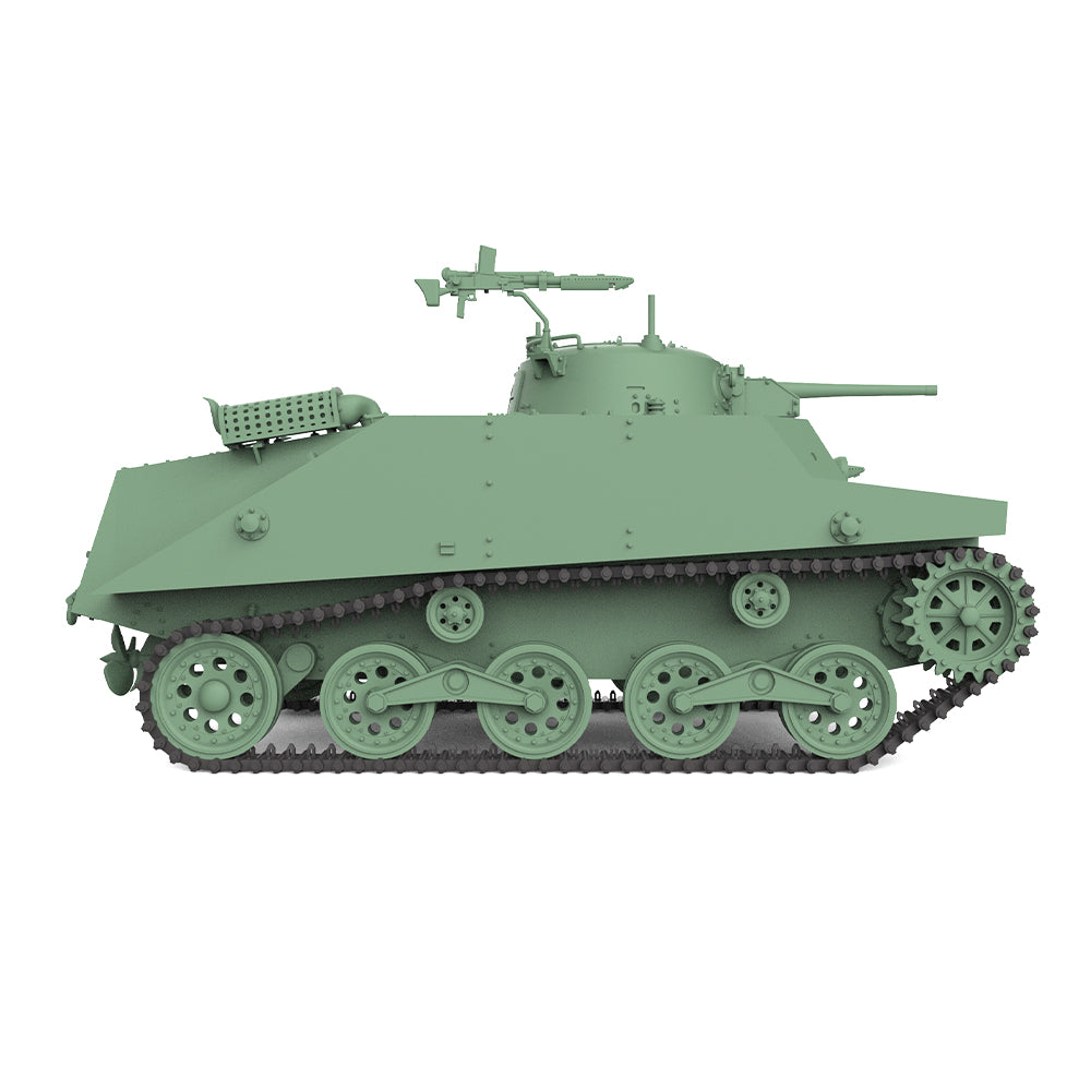 SSMODEL 828 Military Armoured Model Kit Japan Type 2 Ka-Mi Amphibious Tank — detail view 4