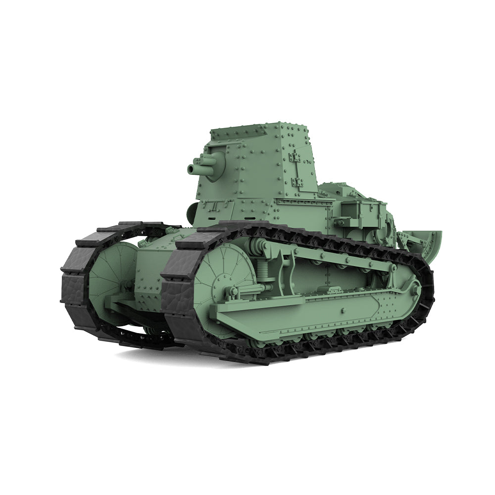 SSMODEL 834 25mm Military Model Kit France Renault FT 75 BS Self-Propelled Artillery — detail view 2
