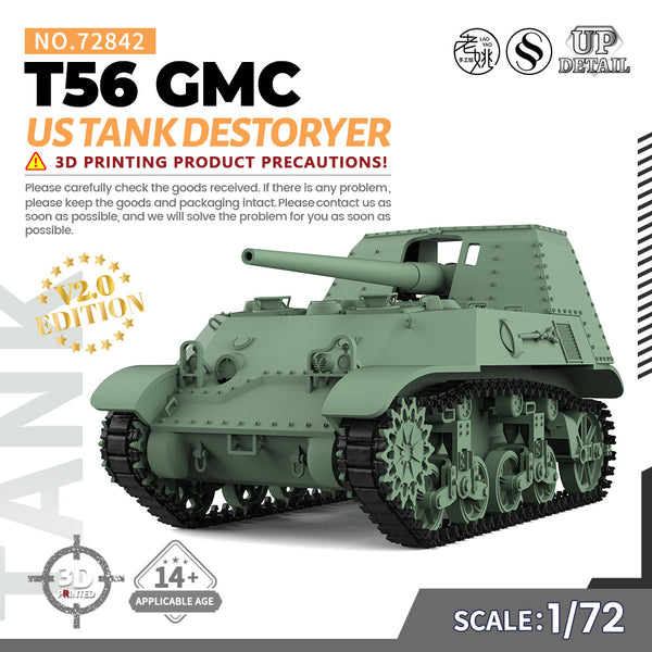 SSMODEL 842 Military Model Kit US T56 GMC Tank Destoryer