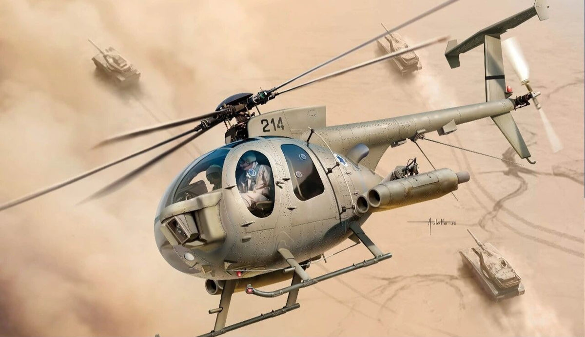 Academy AC12136 1/35 MD500 Defender `IDF`Fighter Assembly Aircraft Model Kit