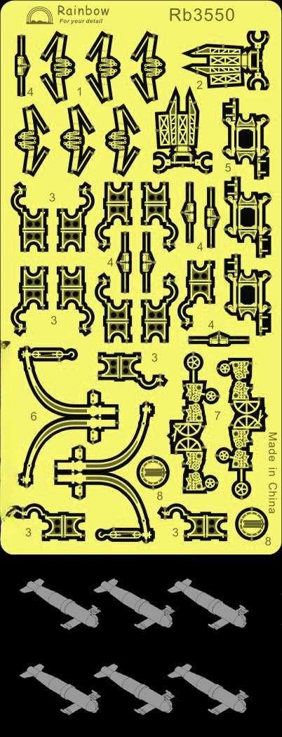 Rainbow PE 1/350 Paravane II (Middle size,6 sets) RB3550 — scale model kit