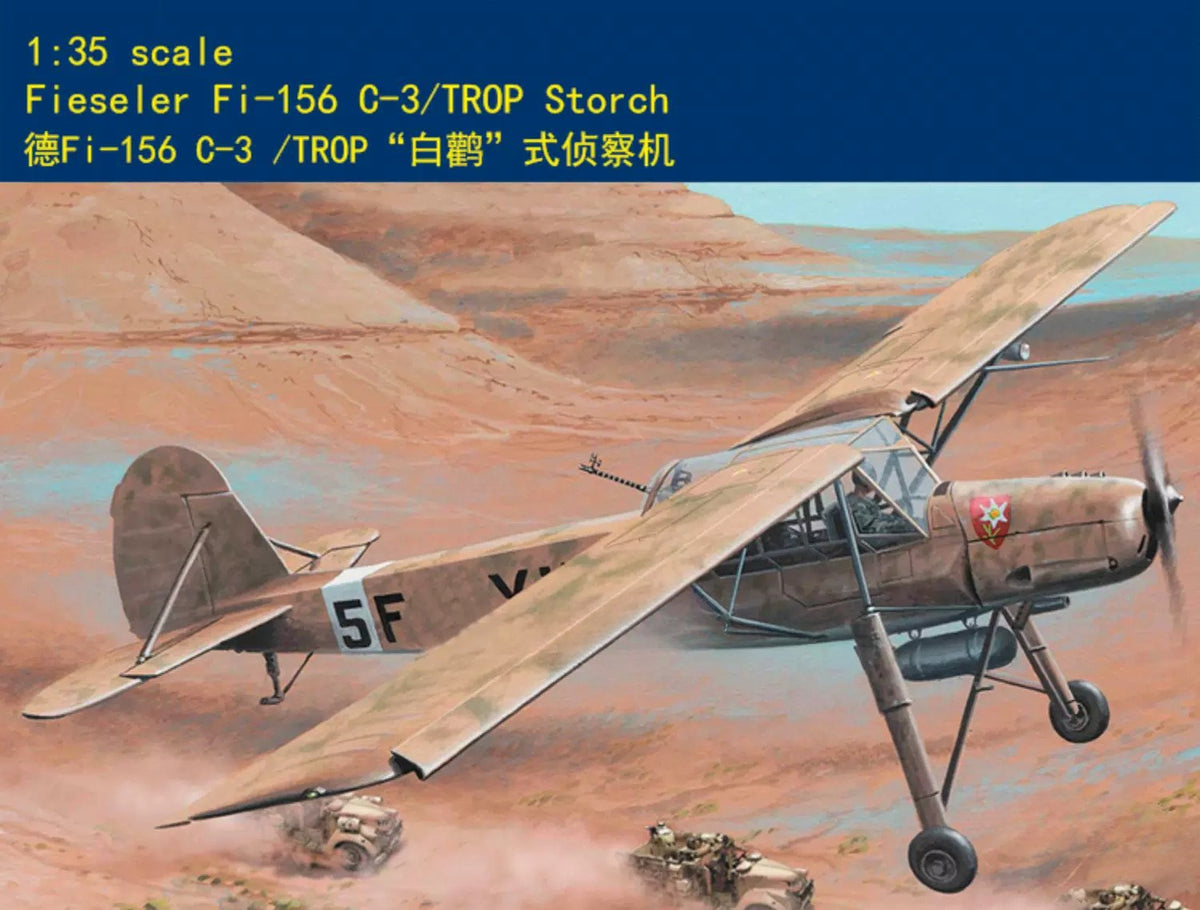 Trumpeter 1/35 German Fi-156 C-3 /TROP "White Stork" reconnaissance aircraft 80181