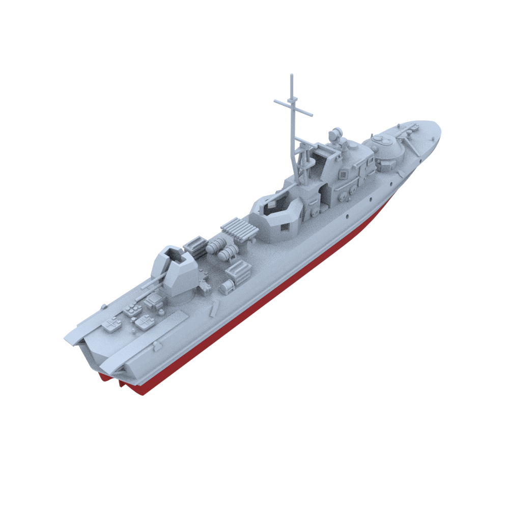 SSMODEL SSC770S  Military Model Kit Soviet Pr.1204 Late Modification Full Hull — detail view 2