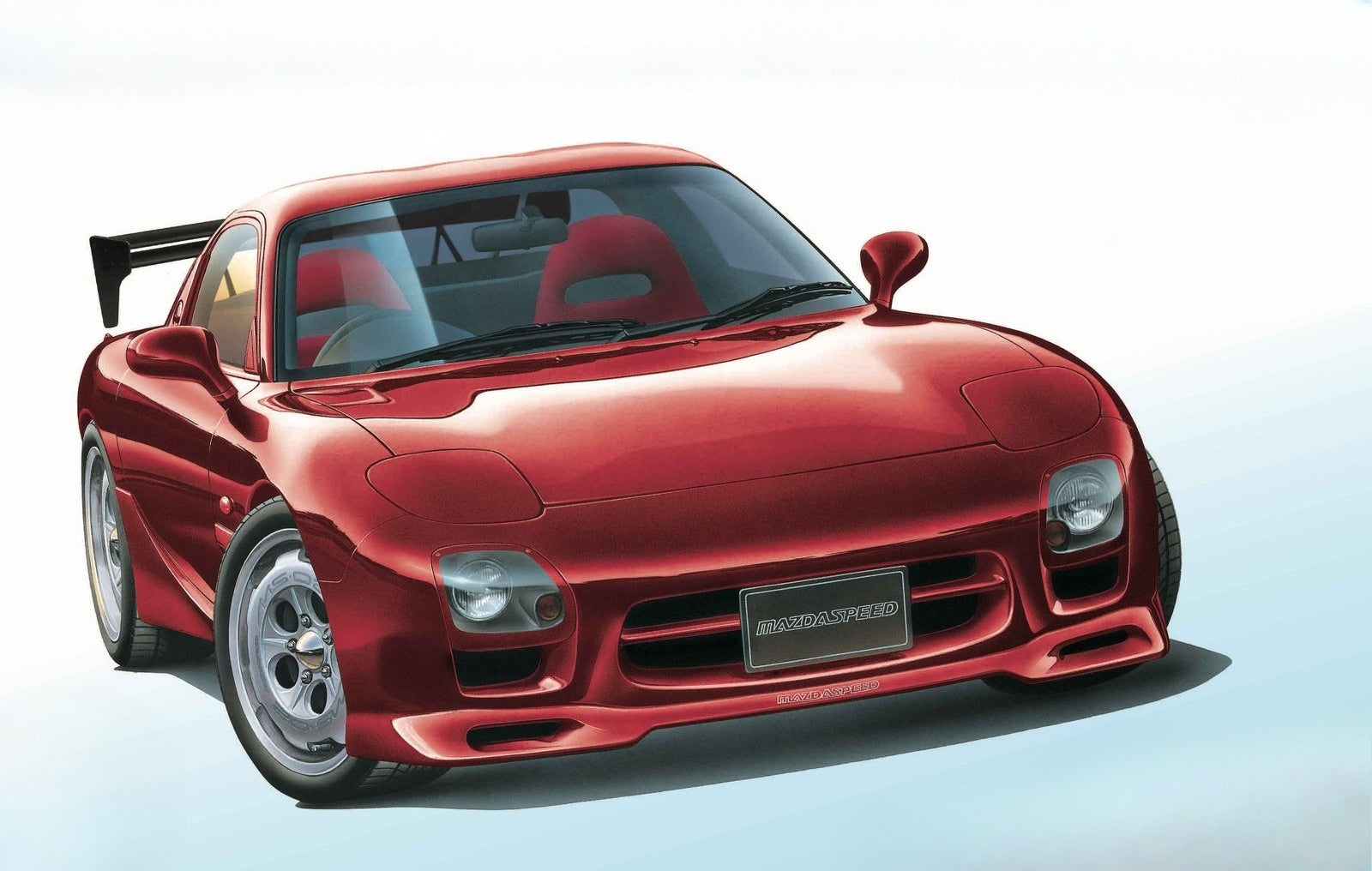 Fujimi 04812 ID331 FD3S RX-7 Mazda Speed A-spec GT W-wing 1/24 Plastic Model Kit