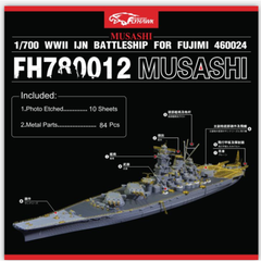 Flyhawk FH780012 1/700 WWII IJN BATTLESHIP MUSASHI FOR FUJIMI 460024