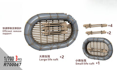 SSMODEL  R700087  1/700 scale island life raft eat orange family and