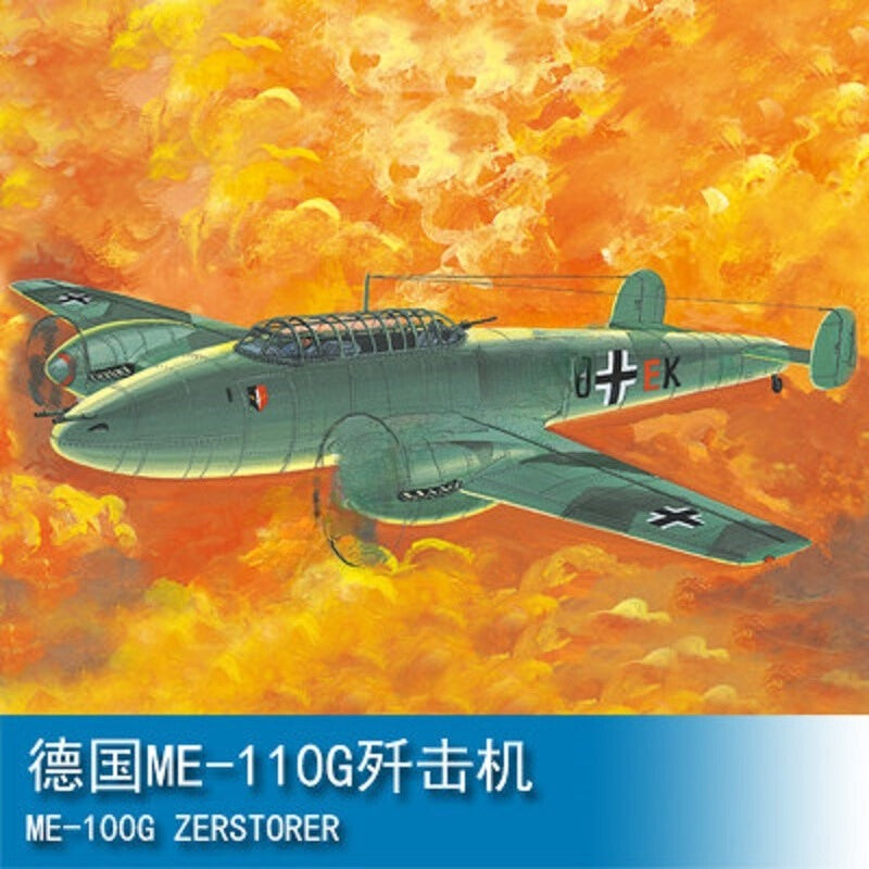 Trumpeter  Hobby boss 80402 1/144 SCALE ME-110G ZERSTORER MODEL KIT Main image