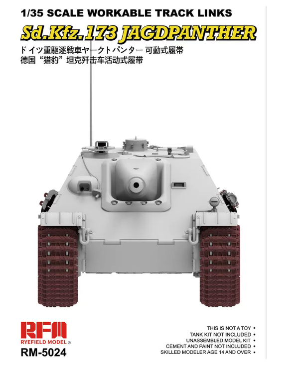 Ryefield Model RM5024 1/35 Scale Workable Track Links Sd.Kfz.173 Jagdpanther