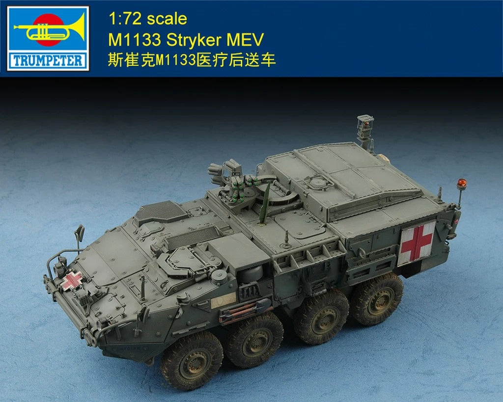 Trumpeter 1/72 07428 Stryker M1133 Medical Transport Vehicle Assembly Model