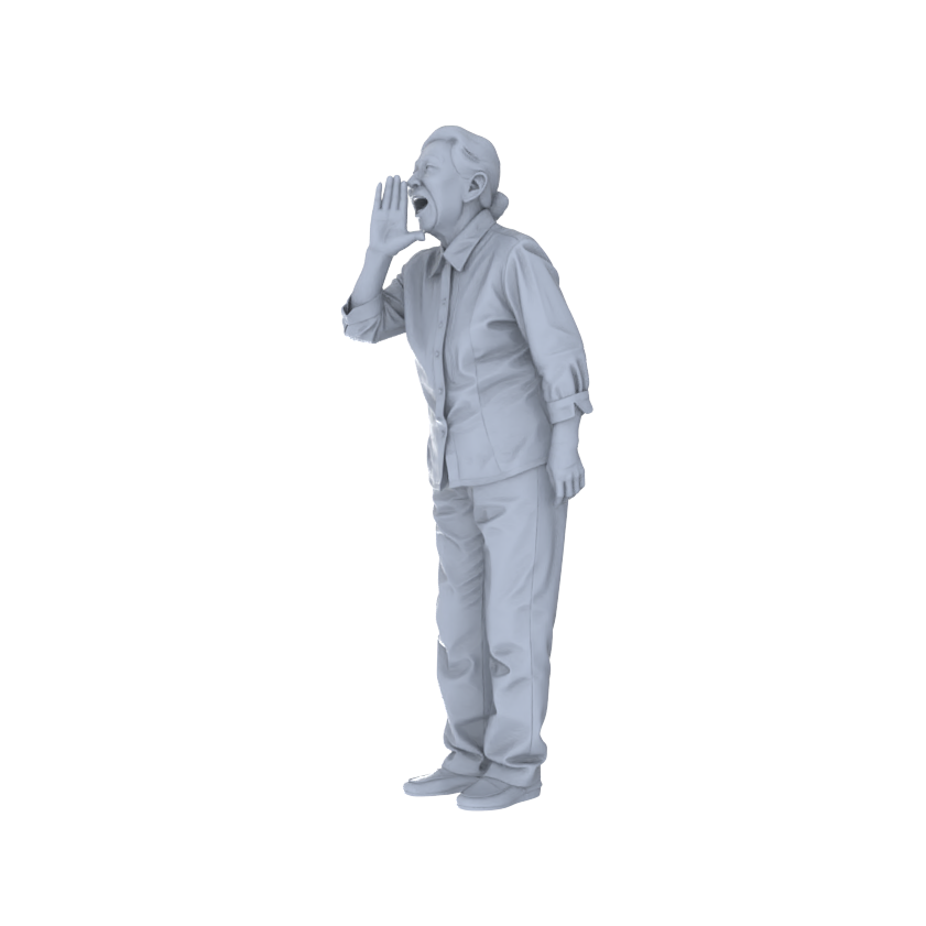 Detail view of Yao's Studio LYTR259 Singing Elderly Quintet Resin Miniature Model 5-Figure Set, Unpainted Choir Performance Figures, DIY Painting Scene Decoration Miniatures Diorama Resin Figures Model