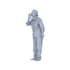 Detail view of Yao's Studio LYTR259 Singing Elderly Quintet Resin Miniature Model 5-Figure Set, Unpainted Choir Performance Figures, DIY Painting Scene Decoration Miniatures Diorama Resin Figures Model