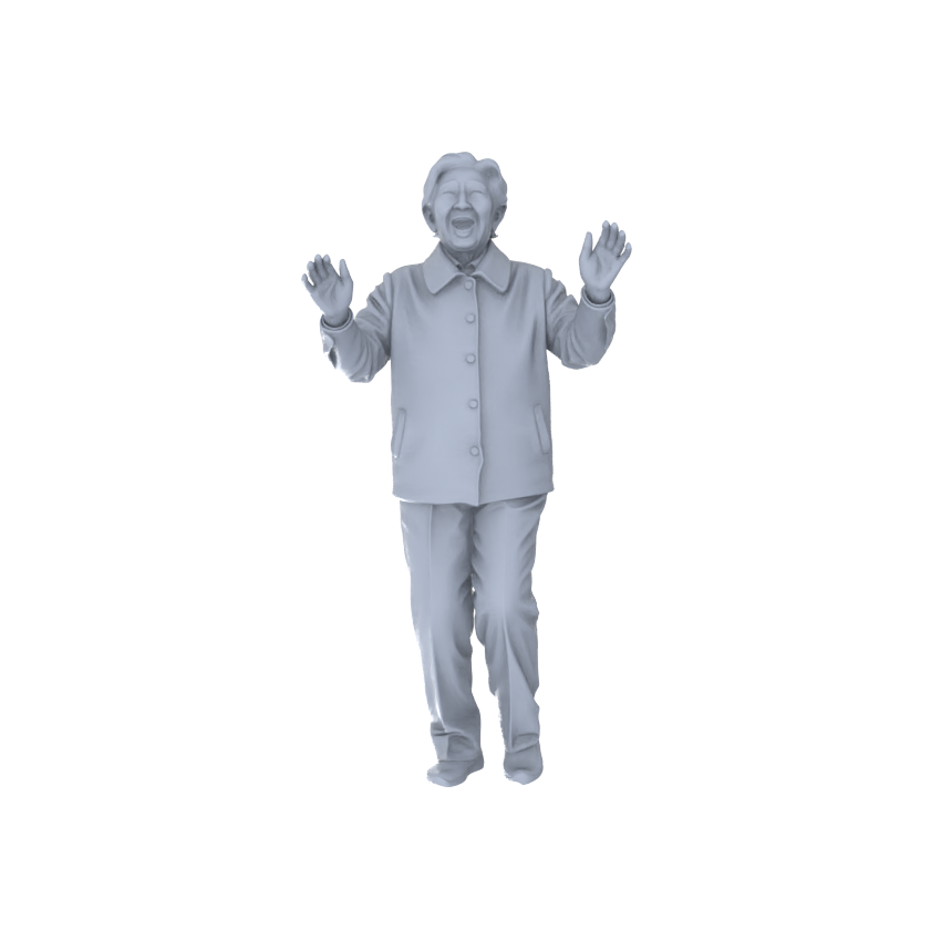 Detail view of Yao's Studio LYTR259 Singing Elderly Quintet Resin Miniature Model 5-Figure Set, Unpainted Choir Performance Figures, DIY Painting Scene Decoration Miniatures Diorama Resin Figures Model
