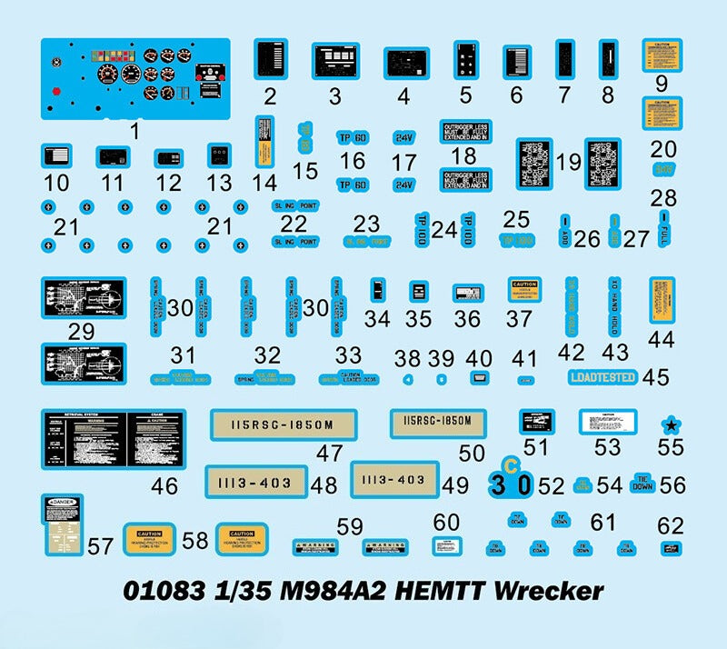 Trumpeter 01083 1/35 M984A2 HEMTT Wrecker rescue vehicle