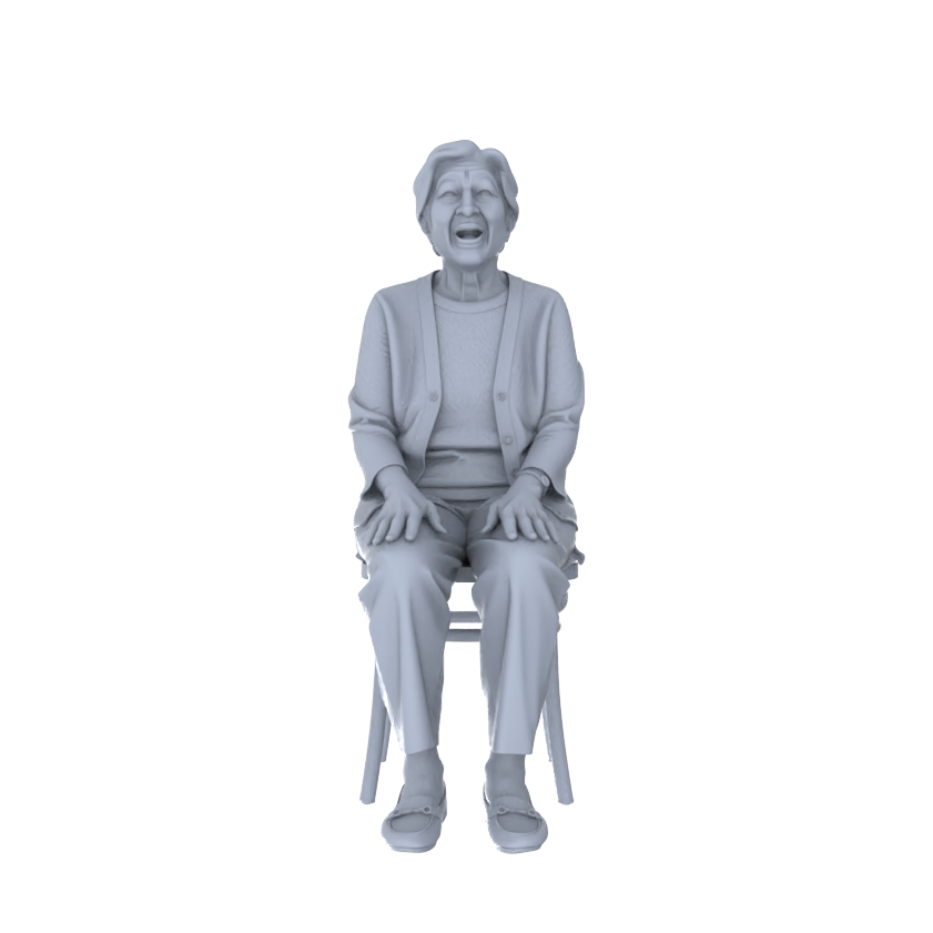 Detail view of Yao's Studio LYTR259 Singing Elderly Quintet Resin Miniature Model 5-Figure Set, Unpainted Choir Performance Figures, DIY Painting Scene Decoration Miniatures Diorama Resin Figures Model