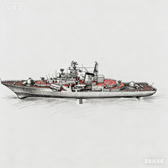 RHWS049-A Military Model USSR Soviet Union Sovremenny Class Destroyer Water Line