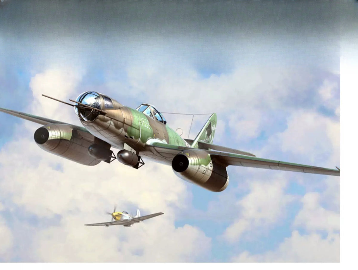 Trumpeter HOBBY BOSS 1/48 German Me 262 A-2a/U2 Fighter 80377 — scale model kit