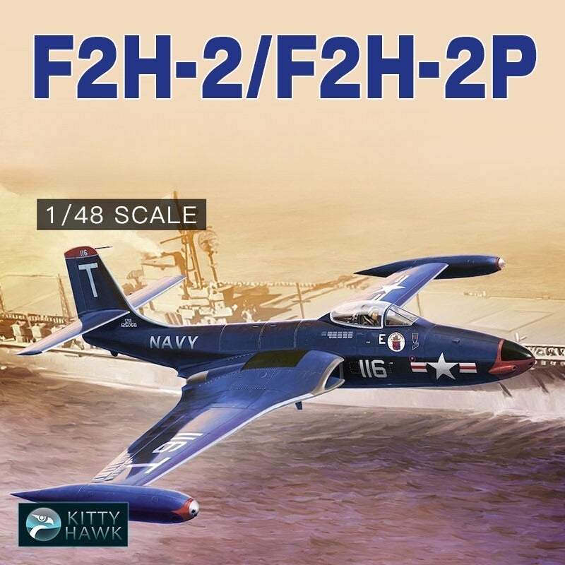 Kitty Hawk KH80131 1/48 F2H-2 / F2H-2P "Banshee" — scale model kit