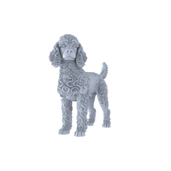 Detail view of Yao's Studio LYTR260 Poodle Resin Miniature Model 5-Figure Set, Unpainted Cute Interactive Pet Figures, DIY Painting Scene Decoration Miniatures Diorama Resin Figures Model