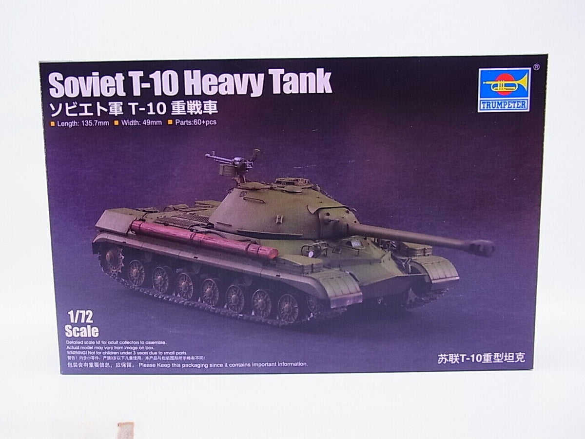 Trumpeter 07152 Soviet T-10 Heavy Tank 1/72 scale Bausatz NEU in OVP — scale model kit