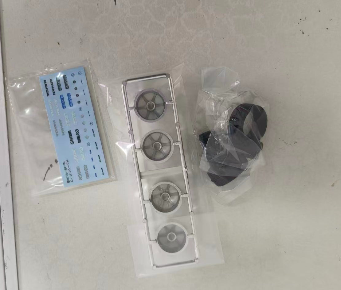 AOSHIMA  AO-05379 1/24 19inch AVS Model T6 Wheels and Tyres Set — detail view 3