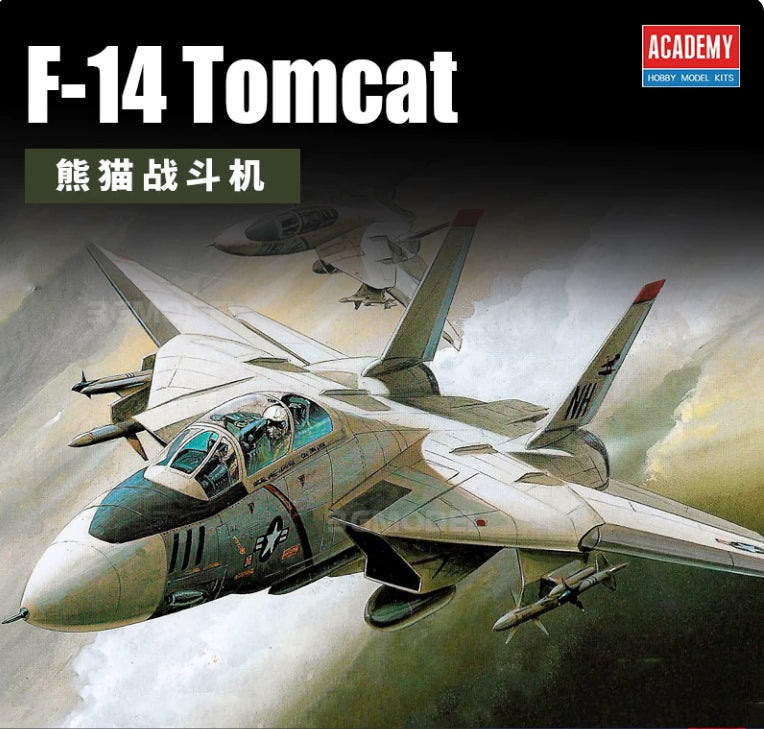 Academy 12608 1/144 F-14 Tomcat (Plastic model) 20.8 x 13.2 x 3.5 cm — scale model kit