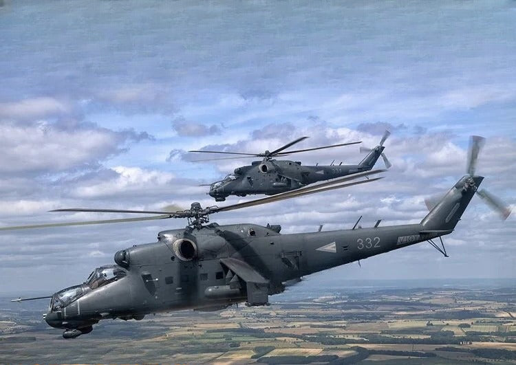 Trumpeter 05829 1/48Scale Mi-24P Hind-F Aircraft Model Kit — scale model kit